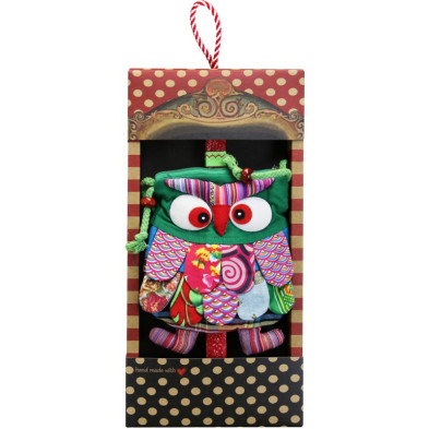 Synchronia Λαμπάδα Τσαντάκι κουκουβάγια - Πράσινη LA25003B