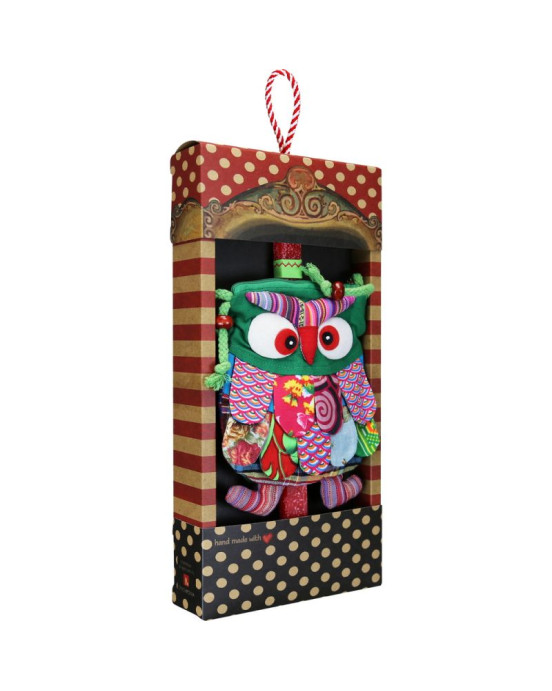 Synchronia Λαμπάδα Τσαντάκι κουκουβάγια - Πράσινη LA25003B