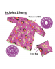 Tidy Tot Μακρυά Σαλιάρα Με Μανίκια Coverall Plum Purple 6m-3ετών LLBPP