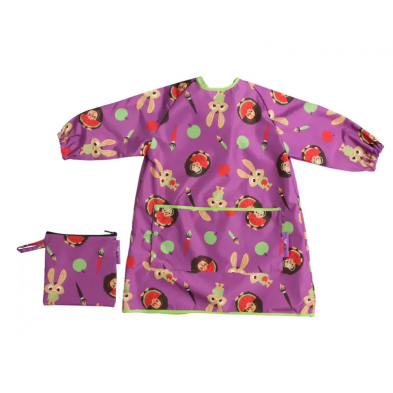 Tidy Tot Μακρυά Σαλιάρα Με Μανίκια Coverall Plum Purple 6m-3ετών LLBPP