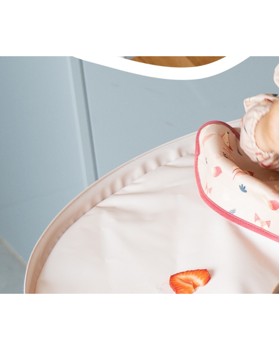 Tidy Tot Σετ Σαλιάρας - Δίσκου Sage Sand Bib & Tray Kit BTK23SD