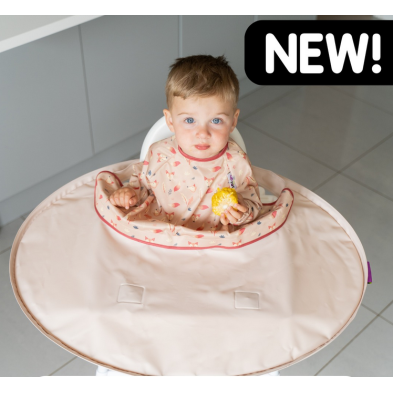 Tidy Tot Σετ Σαλιάρας - Δίσκου Sage Sand Bib & Tray Kit BTK23SD