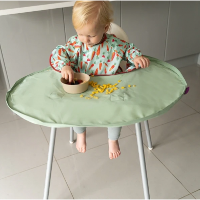 Tidy Tot Σετ Σαλιάρας - Δίσκου Sage Green Bib & Tray Kit BTK21SG