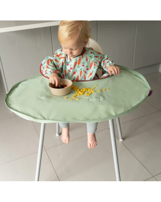 Tidy Tot Σετ Σαλιάρας - Δίσκου Sage Green Bib & Tray Kit BTK21SG