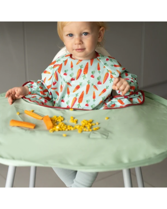 Tidy Tot Σετ Σαλιάρας - Δίσκου Sage Green Bib & Tray Kit BTK21SG