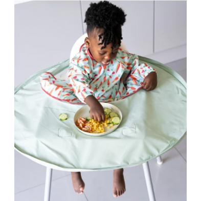Tidy Tot Σετ Σαλιάρας - Δίσκου Sage Green Bib & Tray Kit BTK21SG