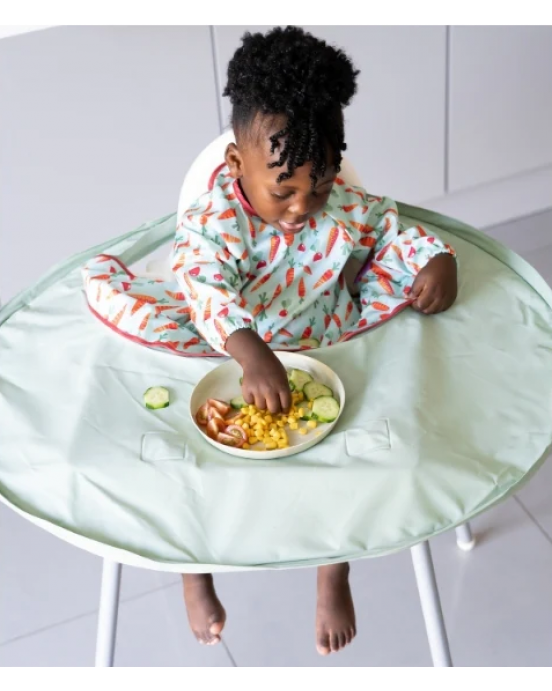 Tidy Tot Σετ Σαλιάρας - Δίσκου Sage Green Bib & Tray Kit BTK21SG