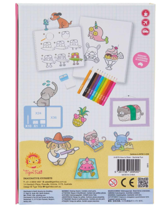 Tiger Tribe How To Draw - Summer Fun Drawing Set BER-3760276