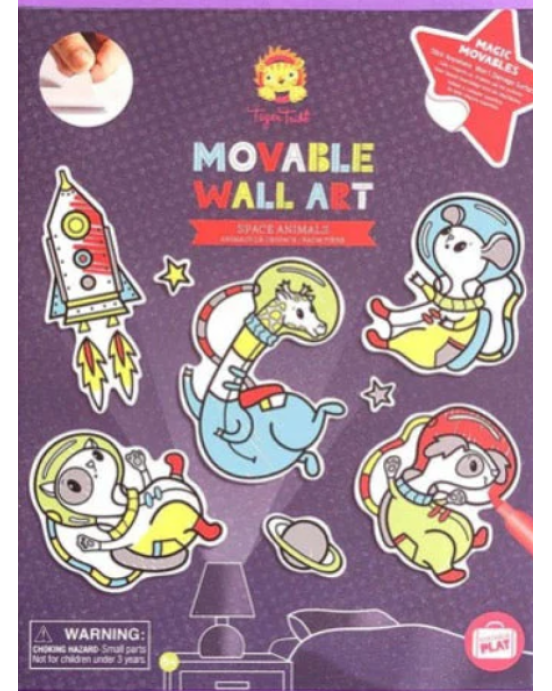 Tiger Tribe Movable Wall Art Space Animals BER-376027