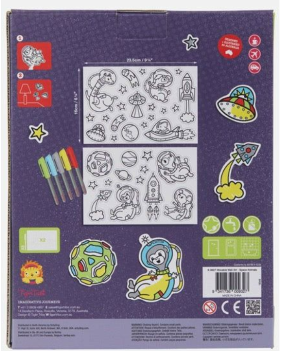 Tiger Tribe Movable Wall Art Space Animals BER-376027
