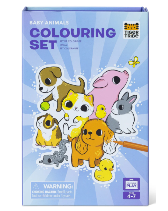 Tiger Tribe Colouring Set - Baby Animals BER-3760281
