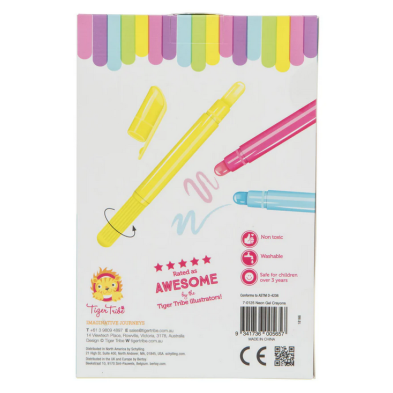 Tiger Tribe Μαρκαδόροι Neon Gel BER-3770125