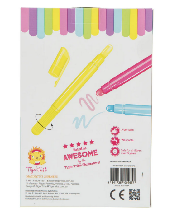 Tiger Tribe Μαρκαδόροι Neon Gel BER-3770125