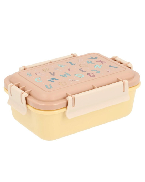 Tutete Μεγάλο Φαγητοδοχείο με Καπάκι Ασφαλείας Funny Letters 61-88810