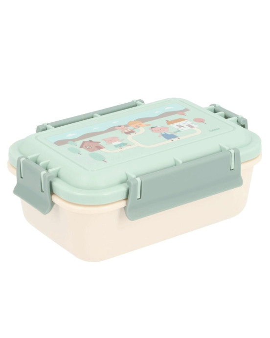 Tutete Μεγάλο Φαγητοδοχείο με Καπάκι Ασφαλείας Little Pigs 61-88806