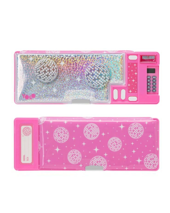 Yolo Retro Κασετίνα Πλαστική Με Κομπιουτεράκι Disco 10144