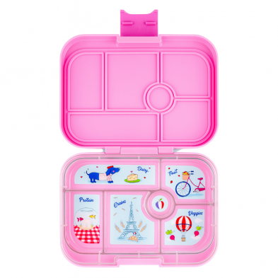 Yumbox Original Φαγητοδοχείο με 6 χωρίσματα – Fifi Pink – Paris