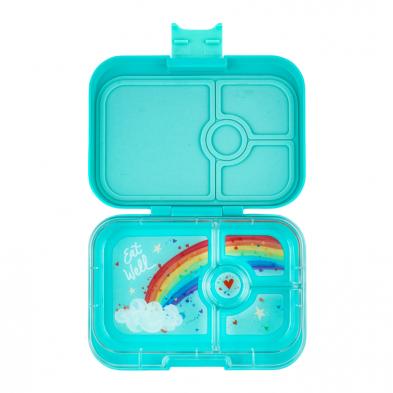 Yumbox Panino Φαγητοδοχείο με 4 χωρίσματα – Misty Aqua Rainbow MAII202010R 