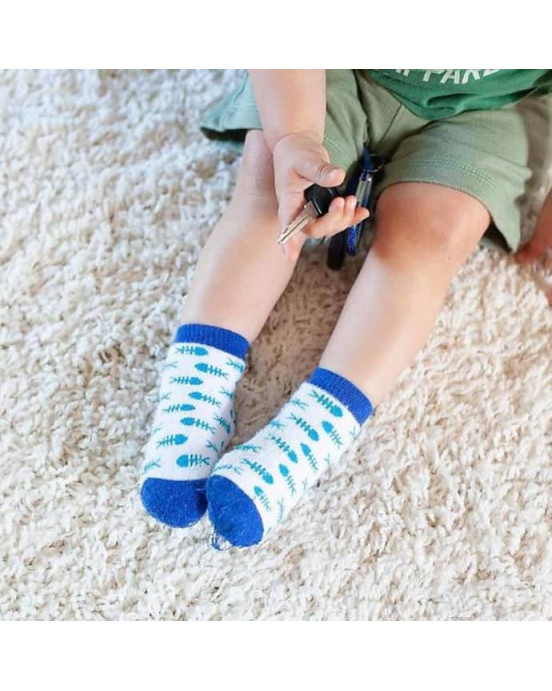 Zoocchini GRIP+EASY™ Καλτσάκια Καρχαρίας (3 τεμ) 0+ έως 2 ετών ZOO11801