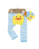 Zoocchini  Σετ Ρούχων για Μπουσούλισμα Grip+Easy Crawler Pants & Socks Set "Παπάκι" ZOO12503