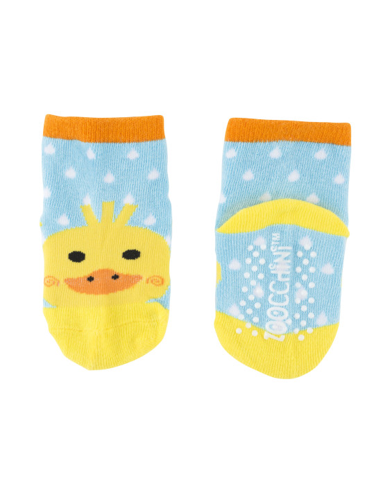 Zoocchini  Σετ Ρούχων για Μπουσούλισμα Grip+Easy Crawler Pants & Socks Set "Παπάκι" ZOO12503