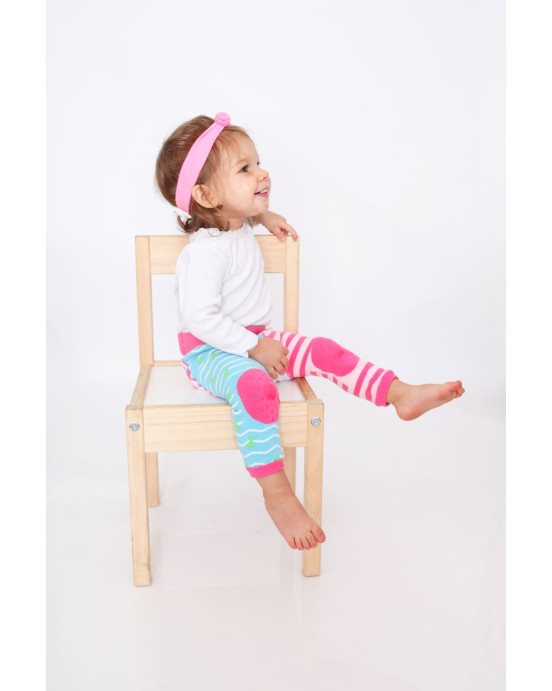 Zoocchini  Σετ Ρούχων για Μπουσούλισμα Grip+Easy Crawler Pants & Socks Set "Γοργόνα"   ZOO12505