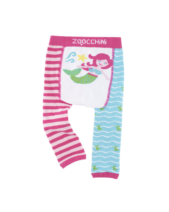 Zoocchini  Σετ Ρούχων για Μπουσούλισμα Grip+Easy Crawler Pants & Socks Set "Γοργόνα"   ZOO12505