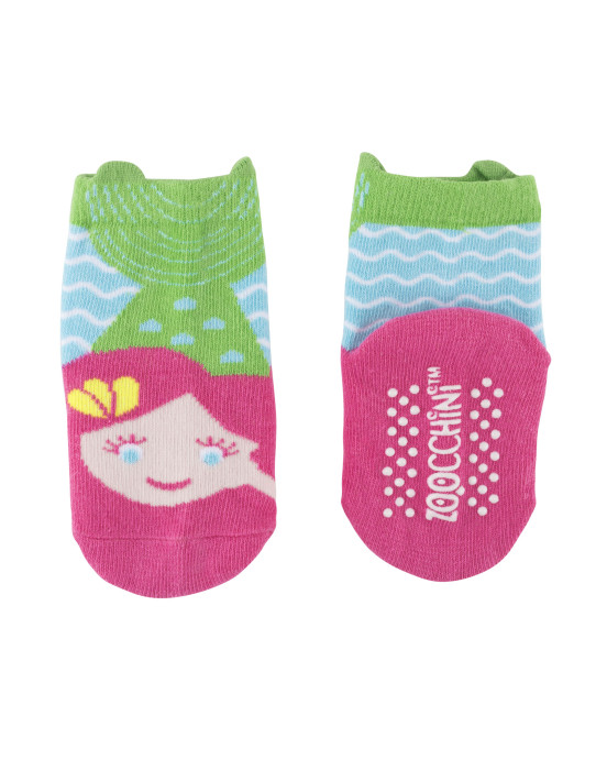 Zoocchini  Σετ Ρούχων για Μπουσούλισμα Grip+Easy Crawler Pants & Socks Set "Γοργόνα"   ZOO12505