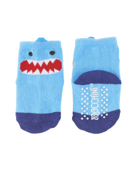 Zoocchini GRIP+EASY™ Καλτσάκια Καρχαρίας (3 τεμ) 0+ έως 2 ετών ZOO11801