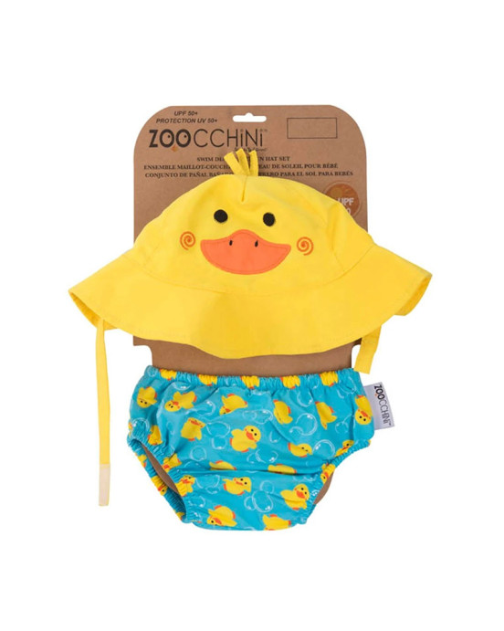Zoocchini Σετ Μαγιό και Καπέλο UPF50+ Παπάκι ZOO1702