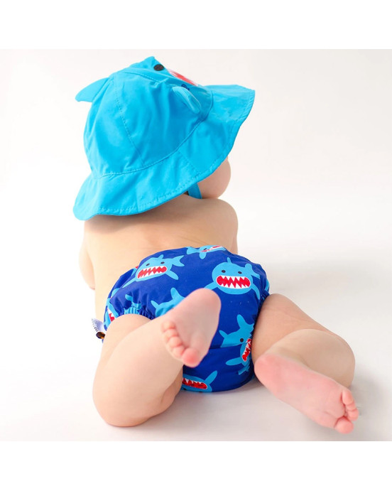 Zoocchini Σετ Μαγιό και Καπέλο UPF50+ Καρχαριάκι ZOO1705