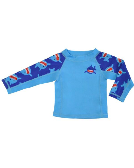 Zoocchini Αντιηλιακό Μπλουζάκι UPF50+ Sherman the Shark ZOO12201