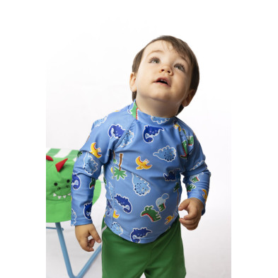 Zoocchini Σετ UV Μαγιώ Σορτς και Μπλούζα Dino ZOO16402