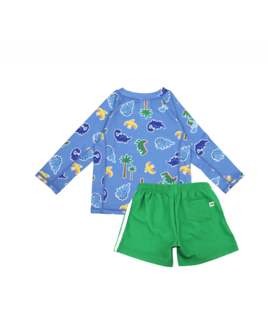Zoocchini Σετ UV Μαγιώ Σορτς και Μπλούζα Dino ZOO16402