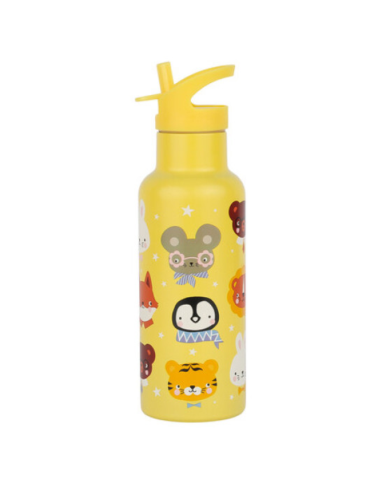 A Little Lovely Company: XL Μπουκάλι με διπλό τοίχωμα από ανοξείδωτο ατσάλι 500ml - Animal Friends DBSXAF91