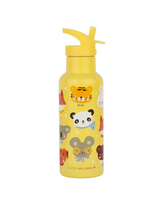 A Little Lovely Company: XL Μπουκάλι με διπλό τοίχωμα από ανοξείδωτο ατσάλι 500ml - Animal Friends DBSXAF91