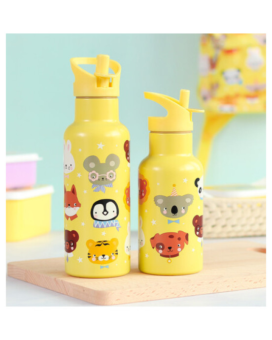 A Little Lovely Company: XL Μπουκάλι με διπλό τοίχωμα από ανοξείδωτο ατσάλι 500ml - Animal Friends DBSXAF91