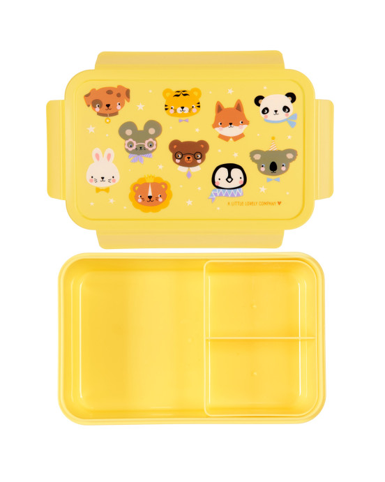 A little lovely company: Δοχείο φαγητού Bento με χωρίσματα- 1,2l- Animal Friends BBAFYE77