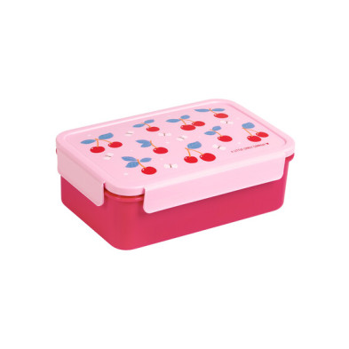 A little lovely company: Δοχείο φαγητού Bento με χωρίσματα- 1,2 L- Cherries BBCHPI78