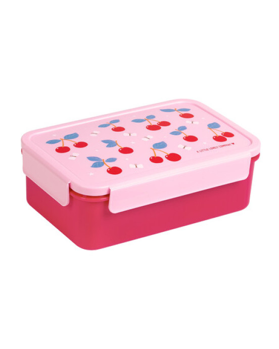 A little lovely company: Δοχείο φαγητού Bento με χωρίσματα- 1,2 L- Cherries BBCHPI78