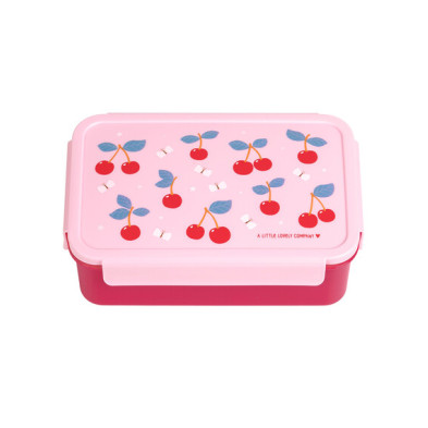 A little lovely company: Δοχείο φαγητού Bento με χωρίσματα- 1,2 L- Cherries BBCHPI78