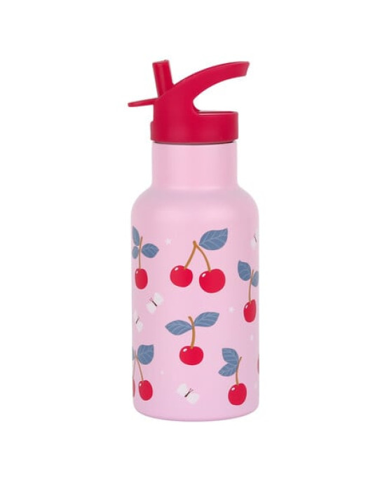A Little Lovely Company: Μπουκάλι με διπλό τοίχωμα από ανοξείδωτο ατσάλι 350ml - Cherries DBSSCH88