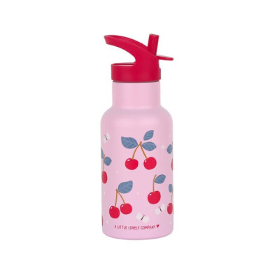 A Little Lovely Company: Μπουκάλι με διπλό τοίχωμα από ανοξείδωτο ατσάλι 350ml - Cherries DBSSCH88