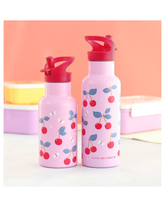 A Little Lovely Company: Μπουκάλι με διπλό τοίχωμα από ανοξείδωτο ατσάλι 350ml - Cherries DBSSCH88