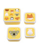 A little lovely company: Σετ 4 δοχεία φαγητού Lunch & Snack Box -Animal Friends SBSEAF81