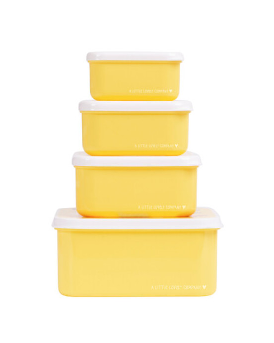 A little lovely company: Σετ 4 δοχεία φαγητού Lunch & Snack Box -Animal Friends SBSEAF81