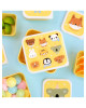 A little lovely company: Σετ 4 δοχεία φαγητού Lunch & Snack Box -Animal Friends SBSEAF81