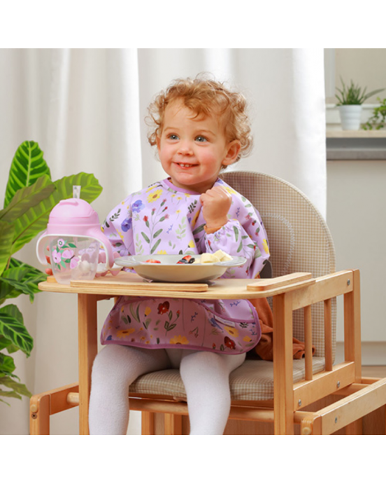 BabyOno Παιδικό ποτηράκι με καλαμάκι και βαρίδι που δε χύνεται ποτέ - Lilac BN1464/05