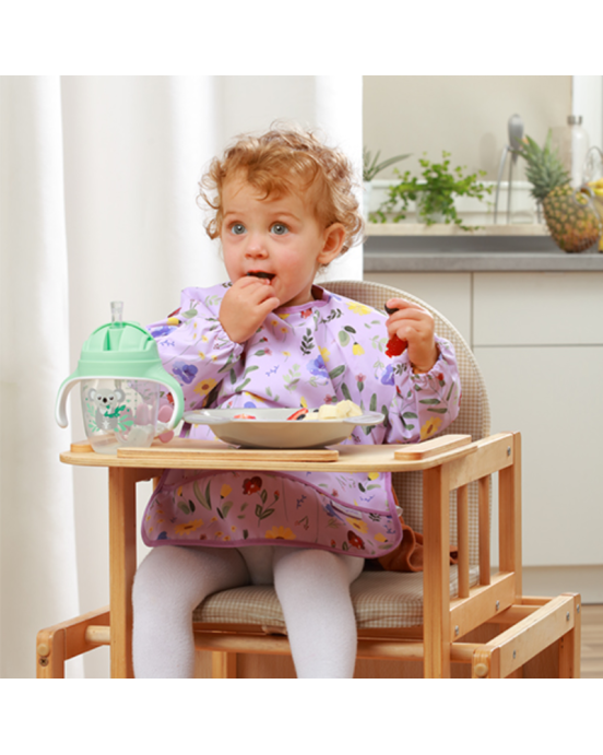 BabyOno Παιδικό ποτηράκι με καλαμάκι και βαρίδι που δε χύνεται ποτέ - Mint BN1464/03