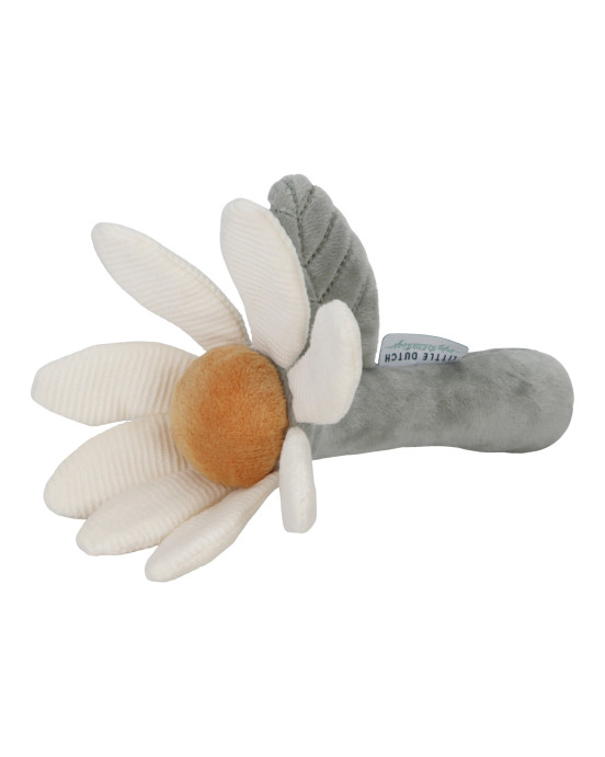 LITTLE DUTCH. Υφασμάτινη κουδουνίστρα Λουλούδι Little Farm